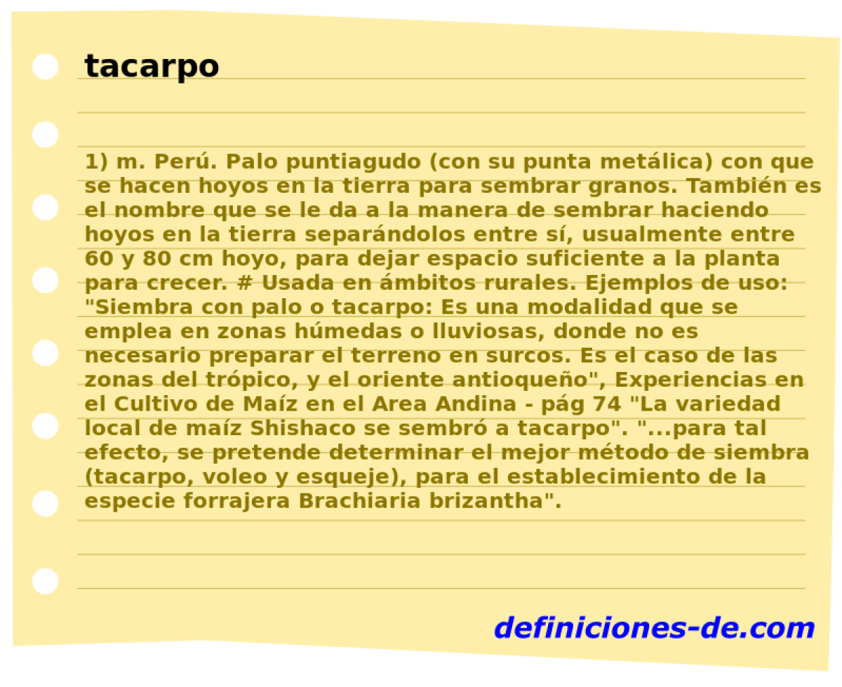 tacarpo 