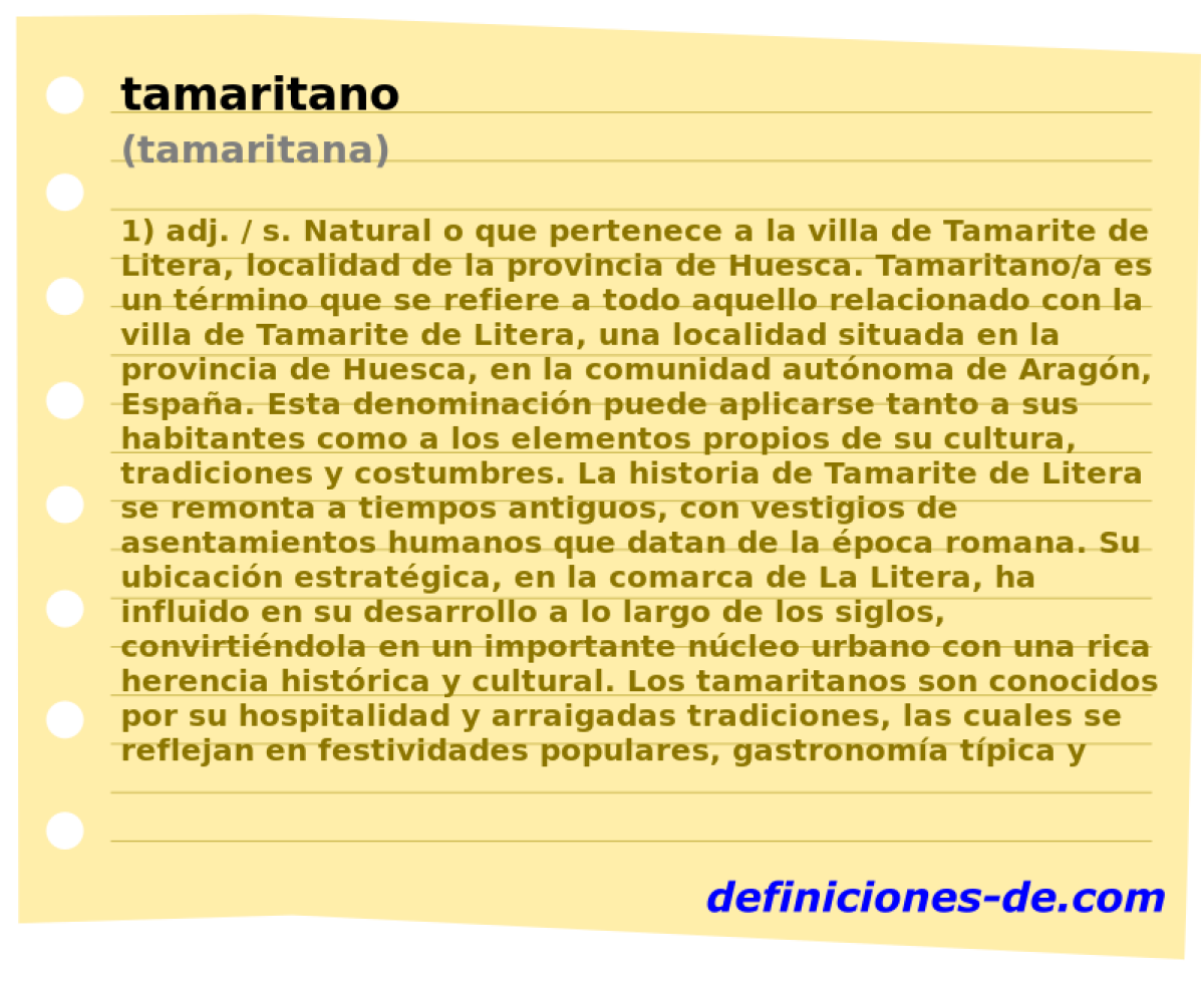 tamaritano (tamaritana)