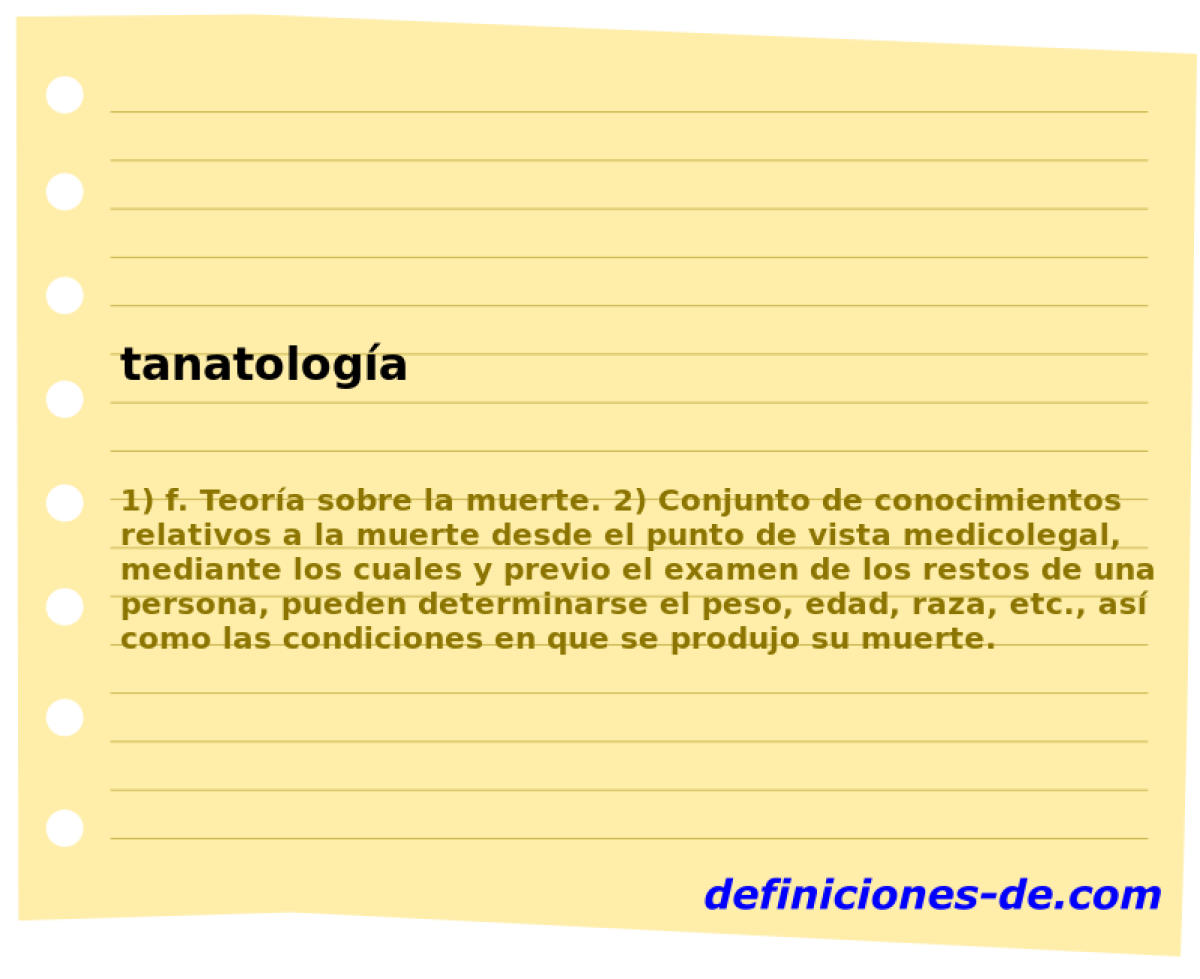 tanatologa 