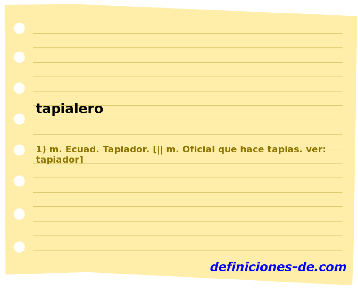 tapialero 