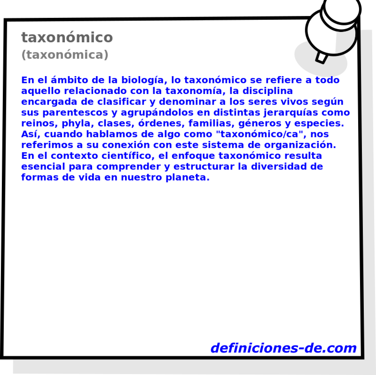 taxonmico (taxonmica)