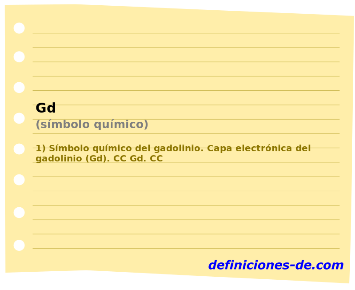 Gd (smbolo qumico)