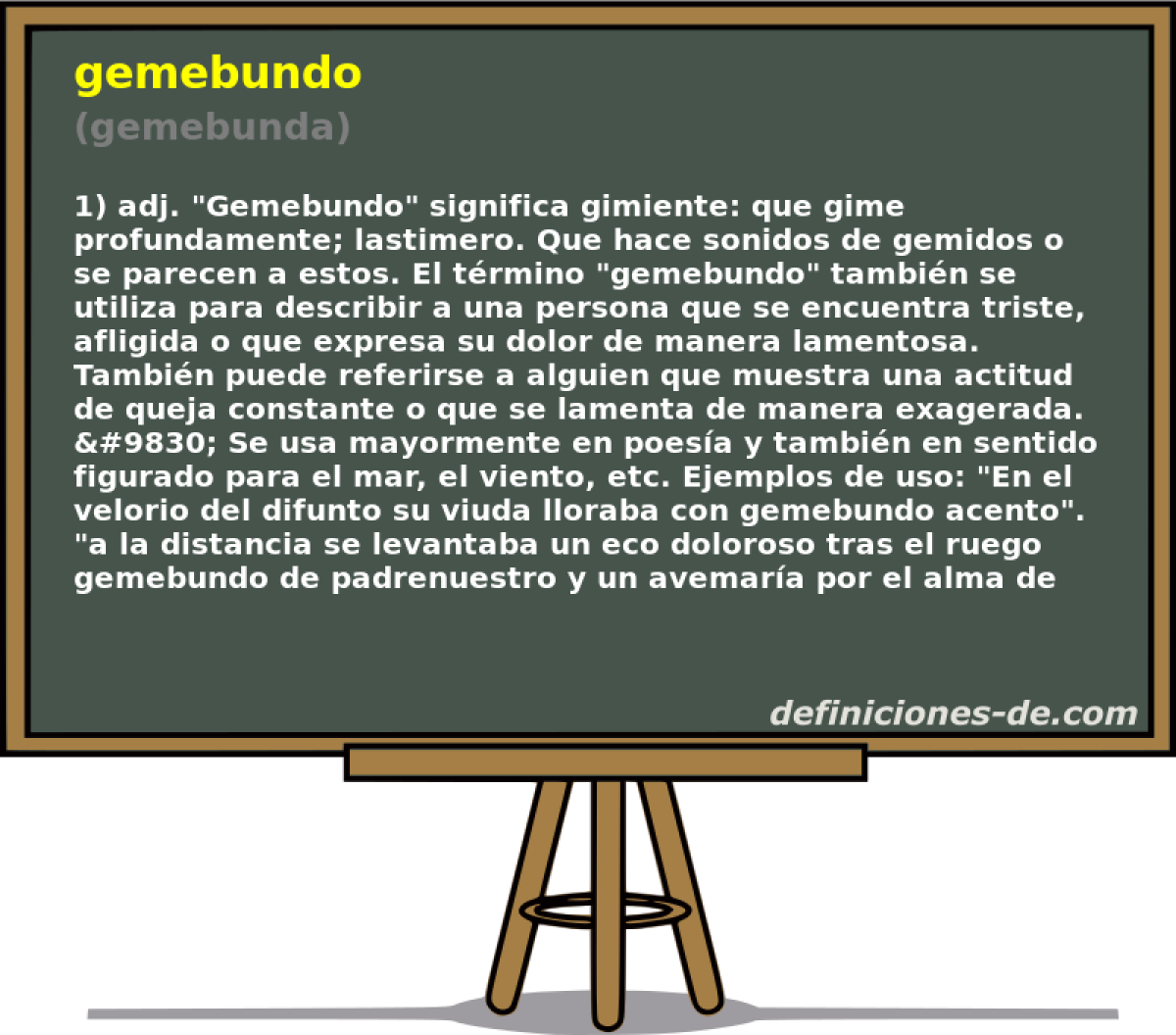 gemebundo (gemebunda)