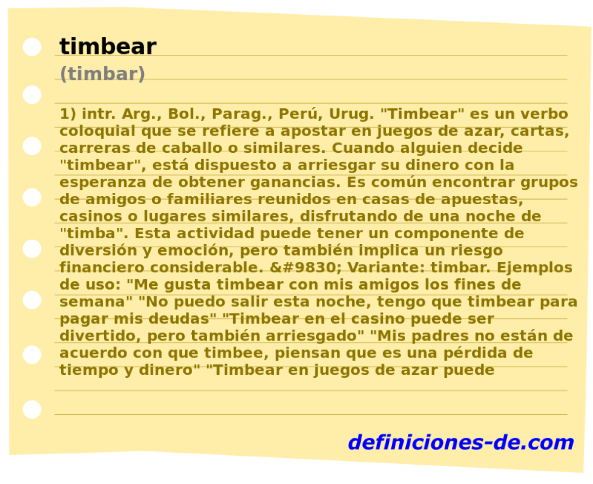 timbear (timbar)
