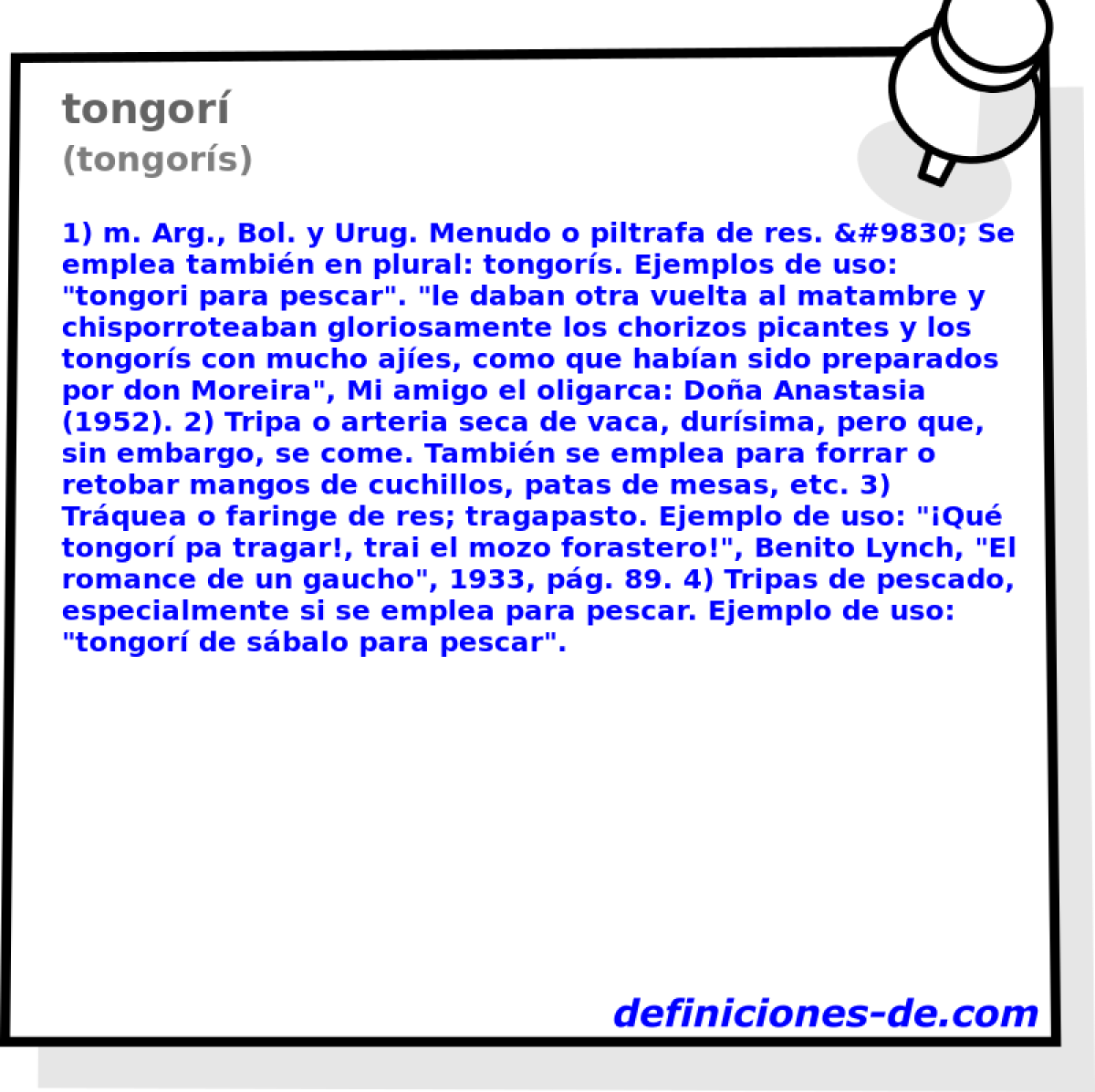 tongor (tongors)