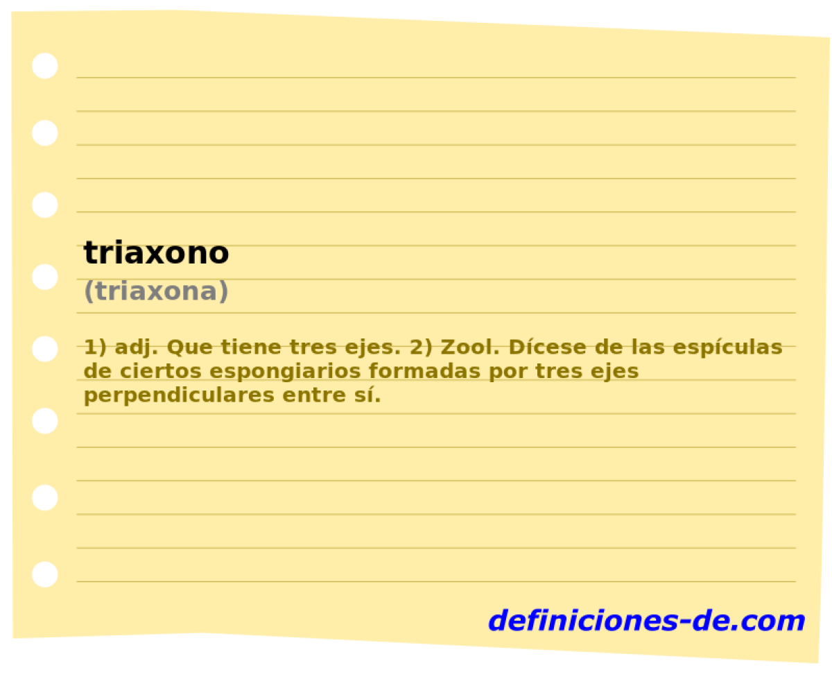 triaxono (triaxona)
