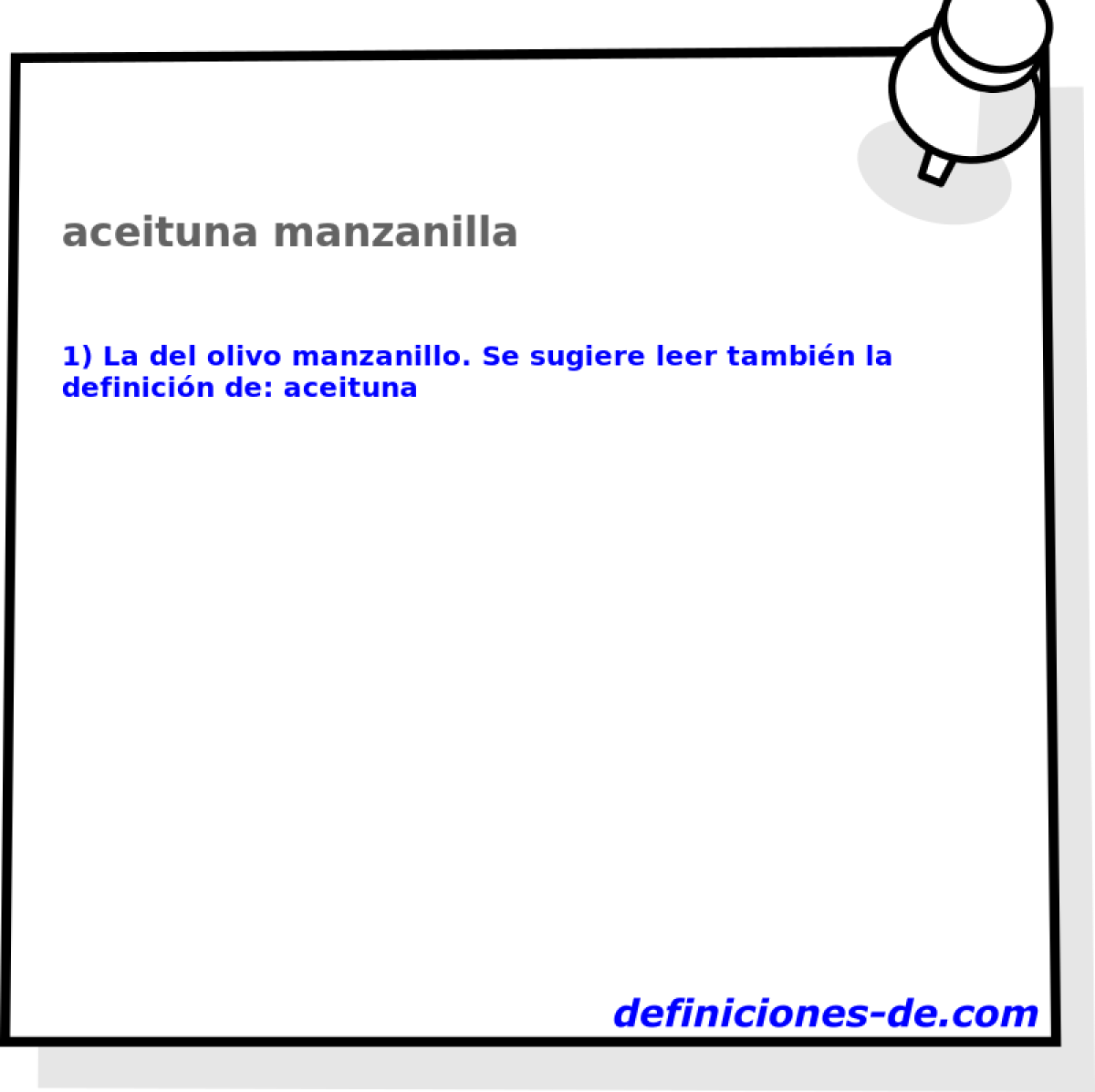 aceituna manzanilla 