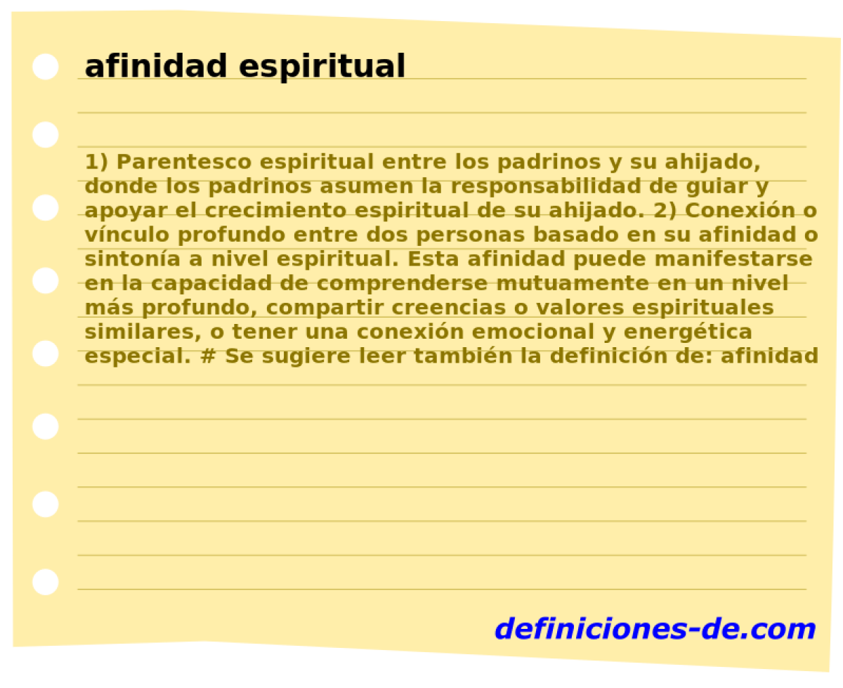 afinidad espiritual 
