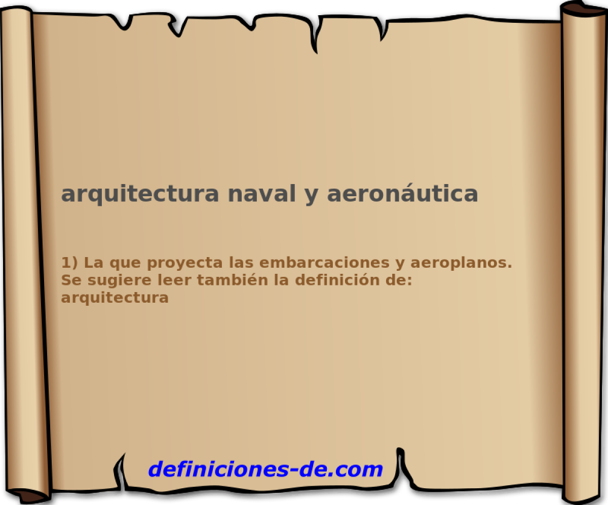 arquitectura naval y aeronutica 