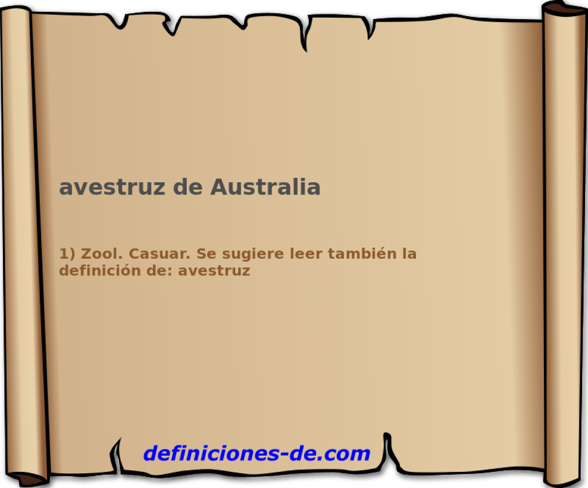 avestruz de Australia 