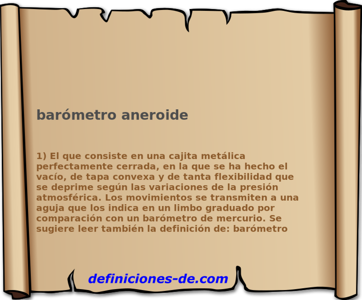 barmetro aneroide 