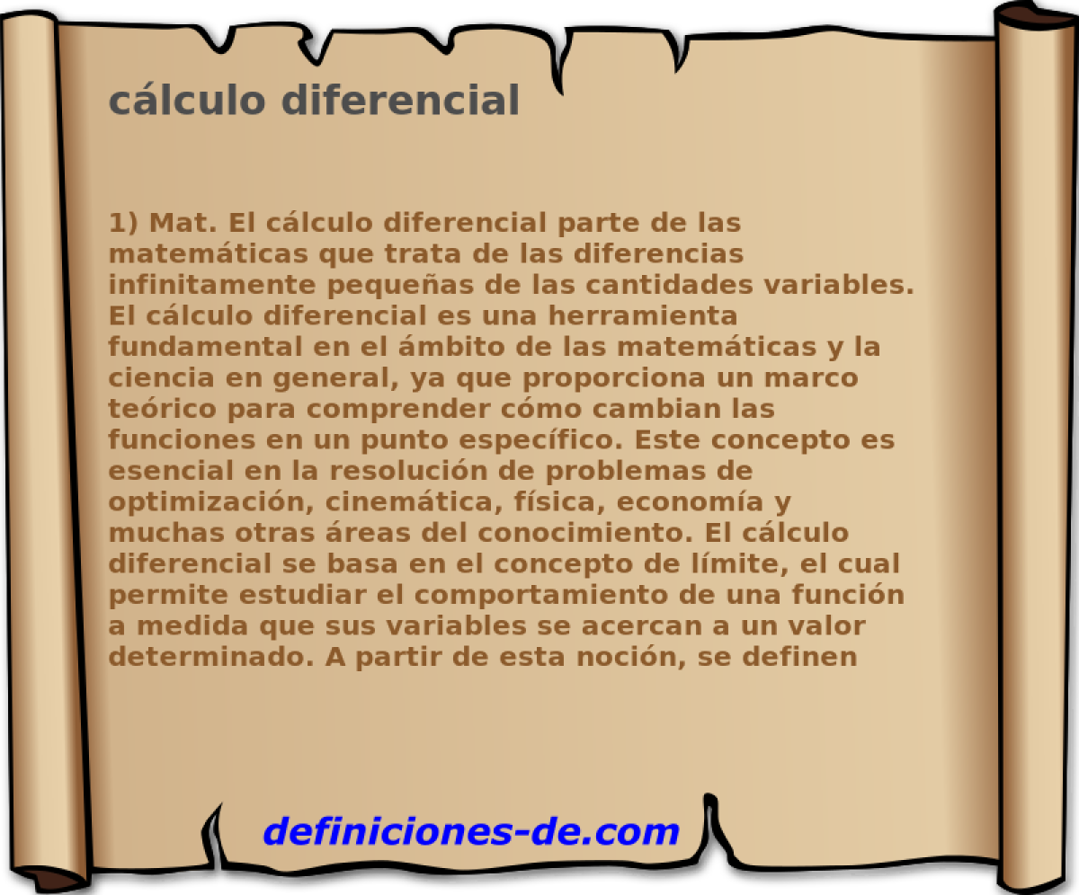 clculo diferencial 