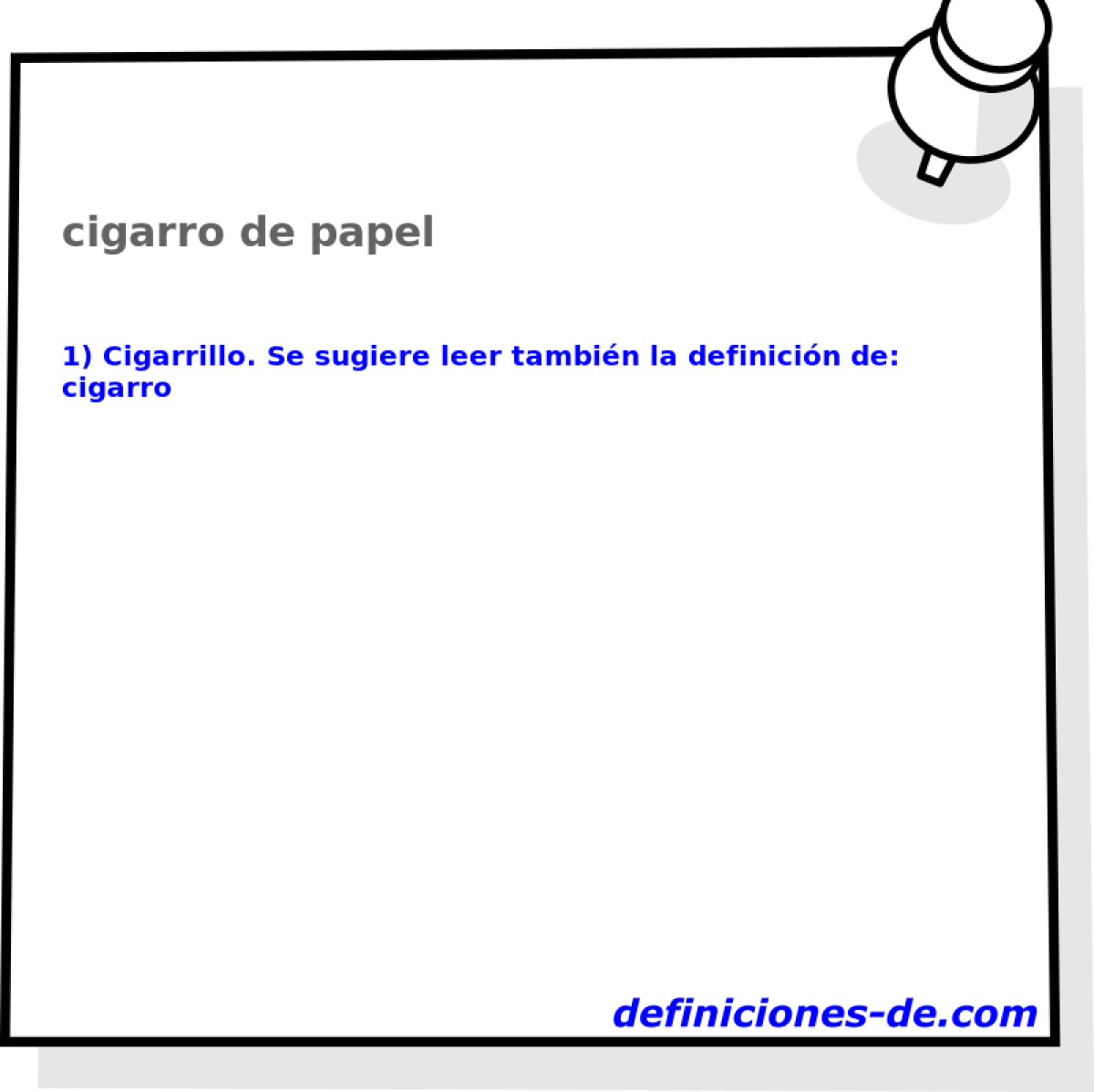 cigarro de papel 
