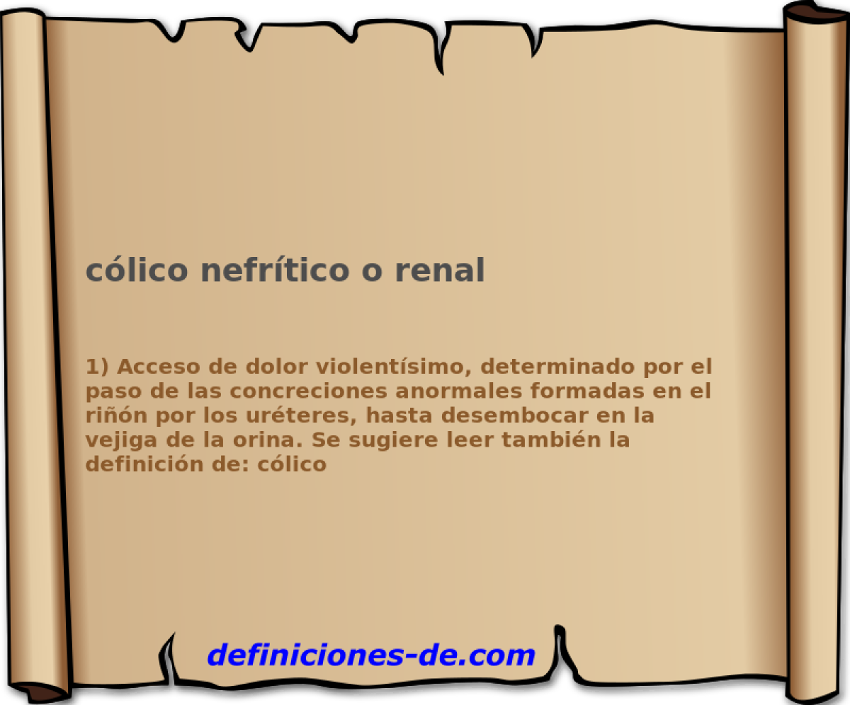 clico nefrtico o renal 