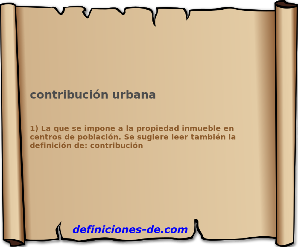contribucin urbana 