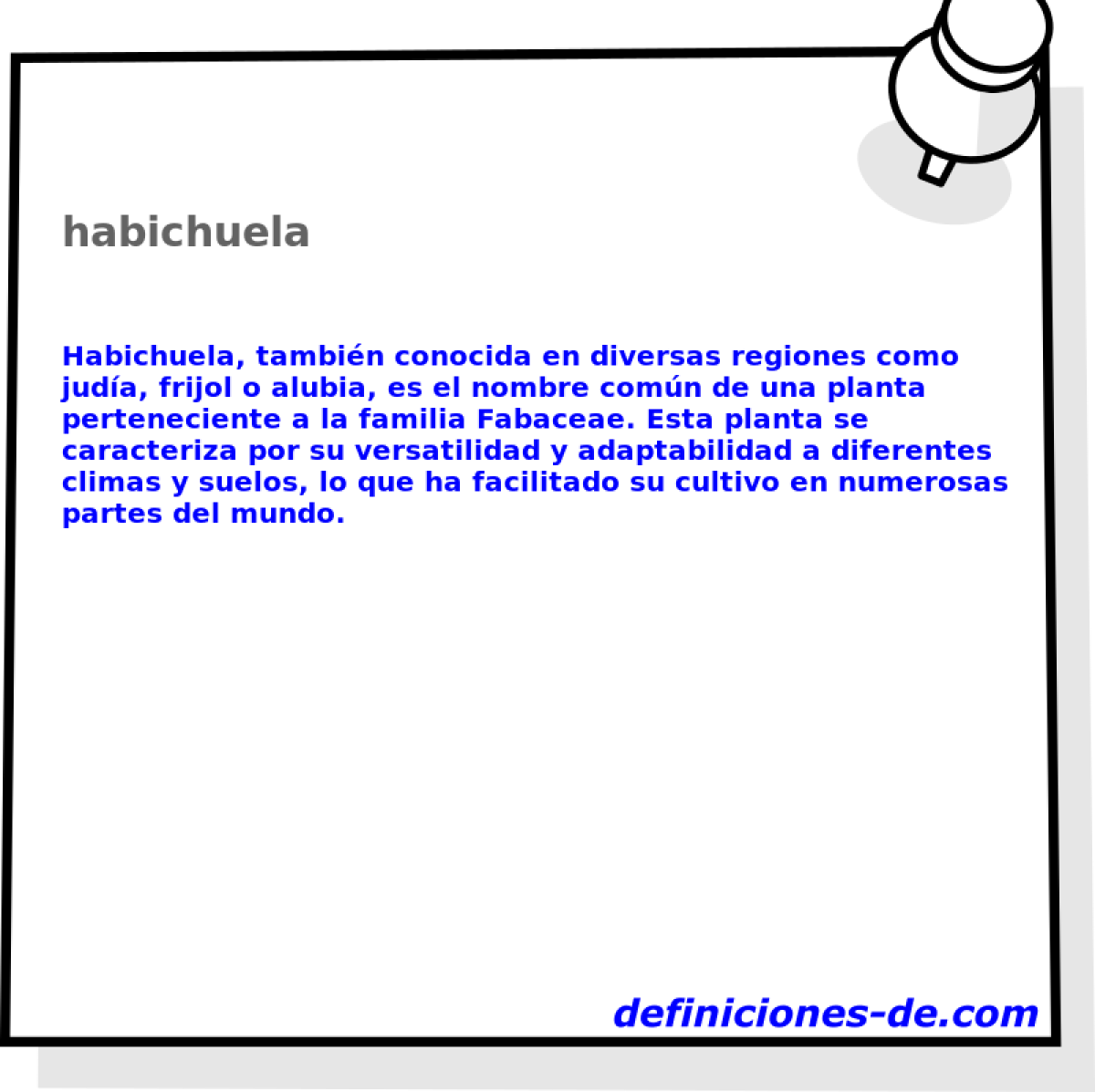 habichuela 