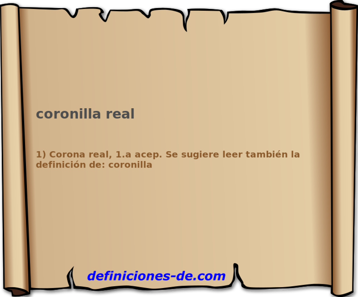 coronilla real 