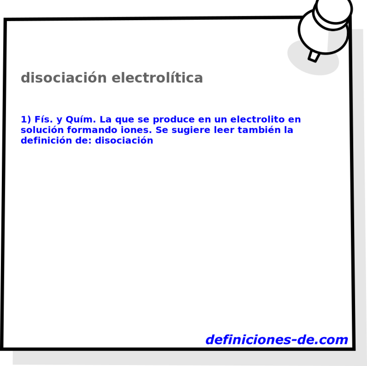disociacin electroltica 