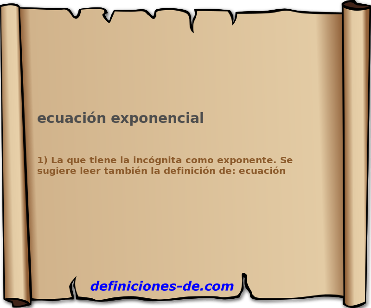 ecuacin exponencial 