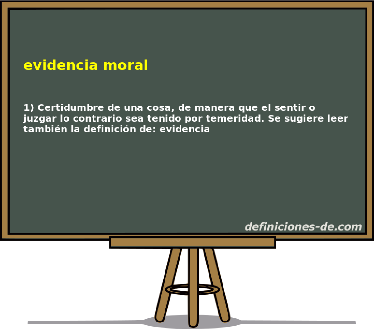evidencia moral 