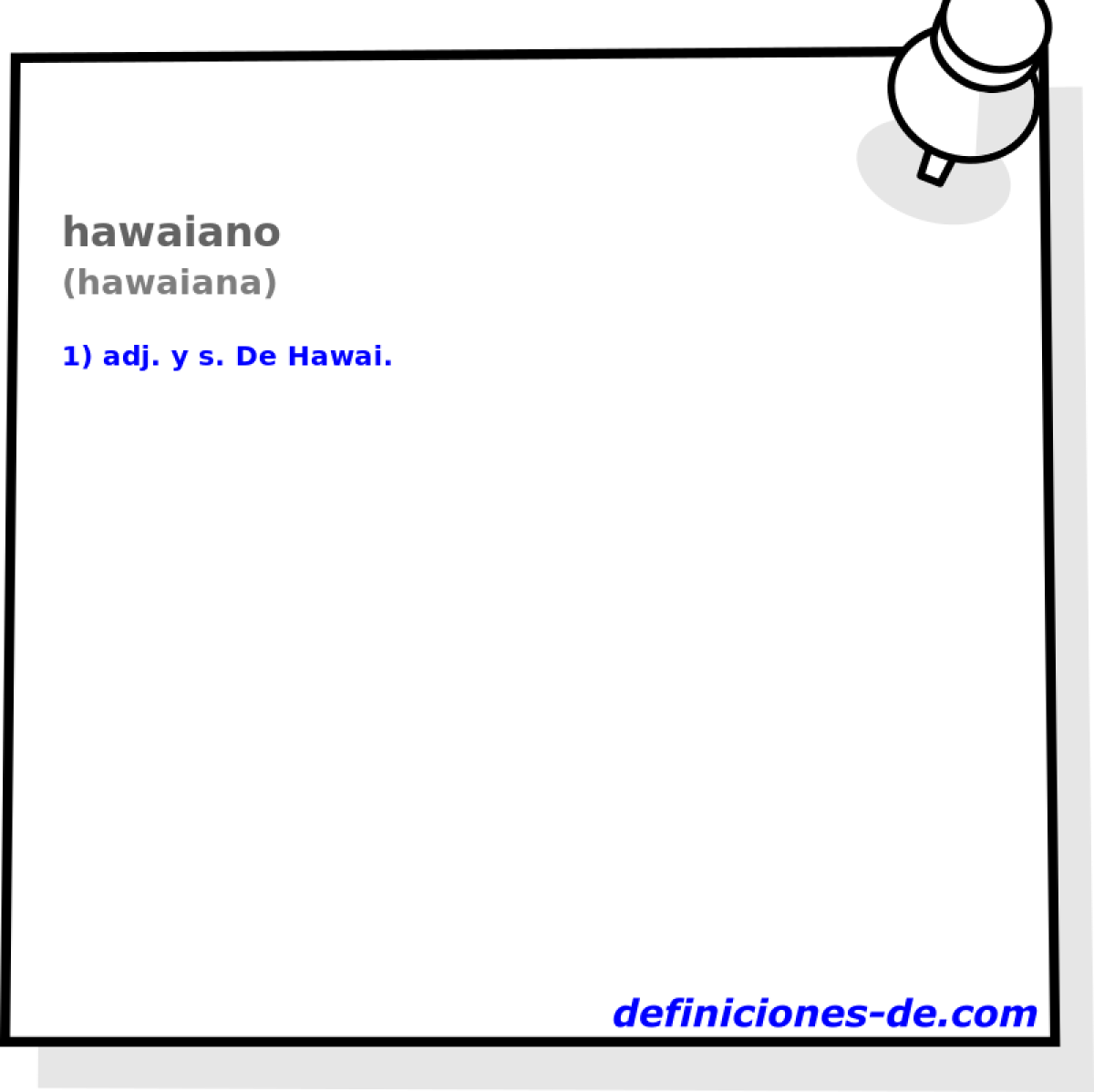 hawaiano (hawaiana)