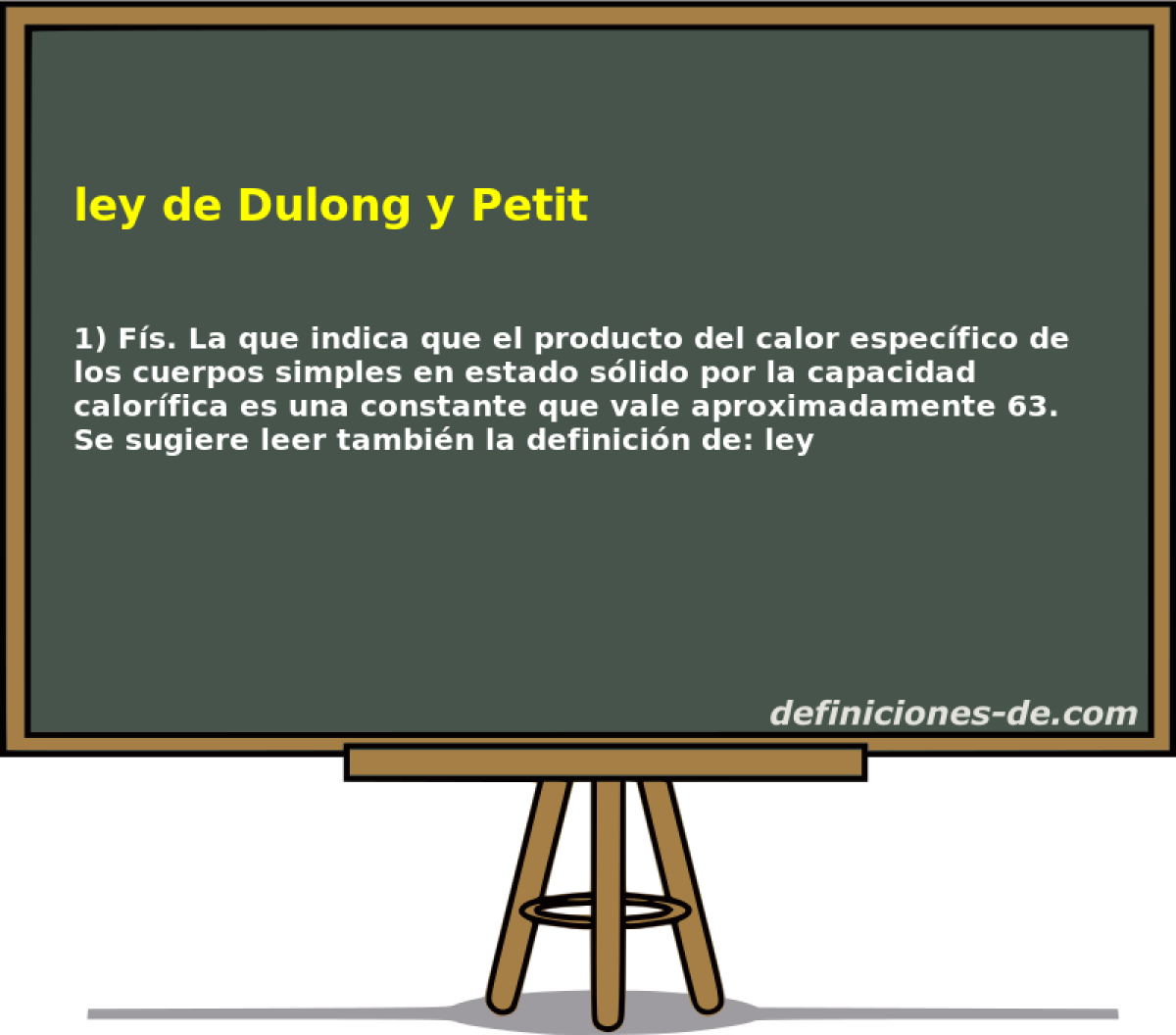 ley de Dulong y Petit 