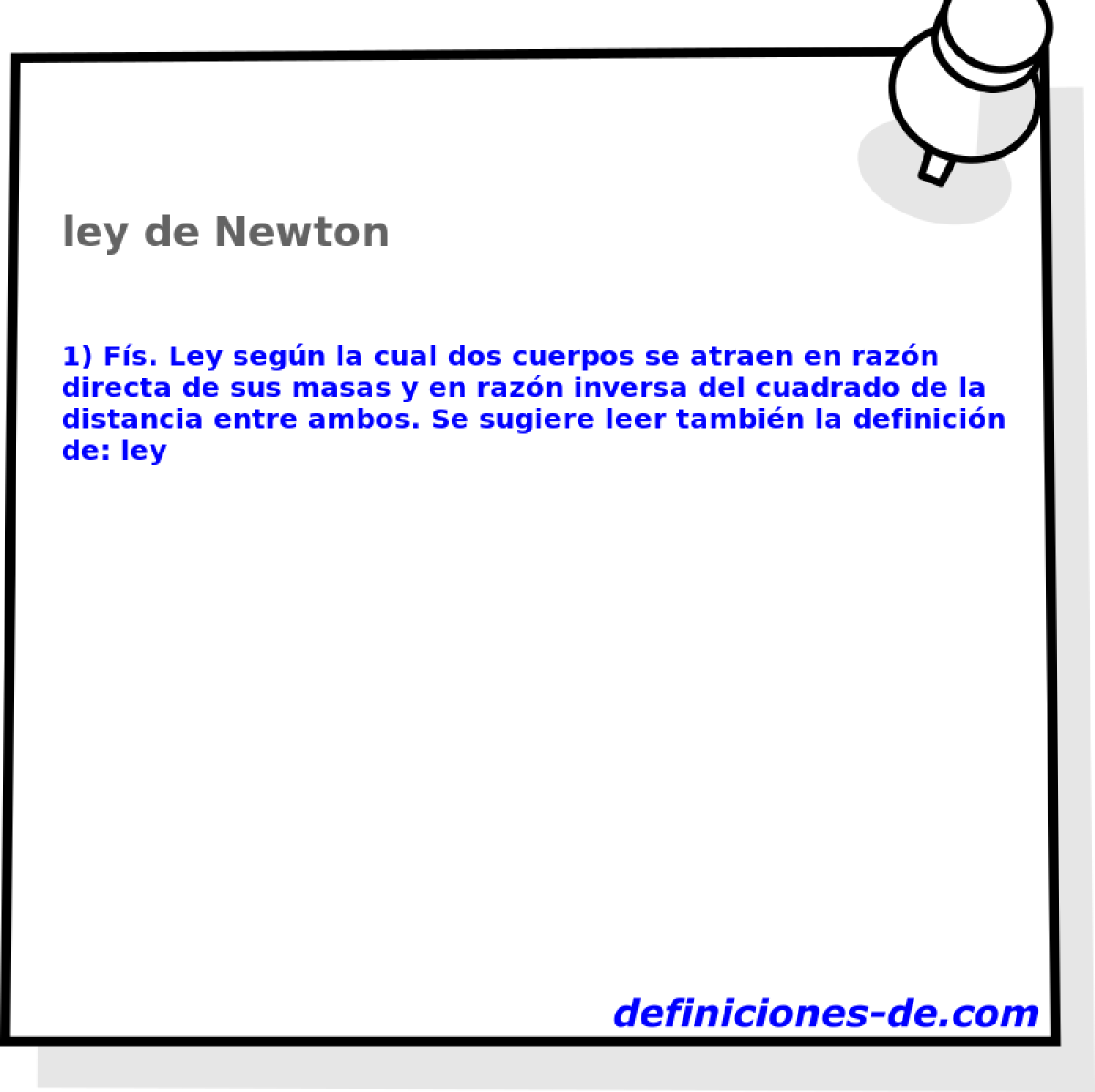 ley de Newton 