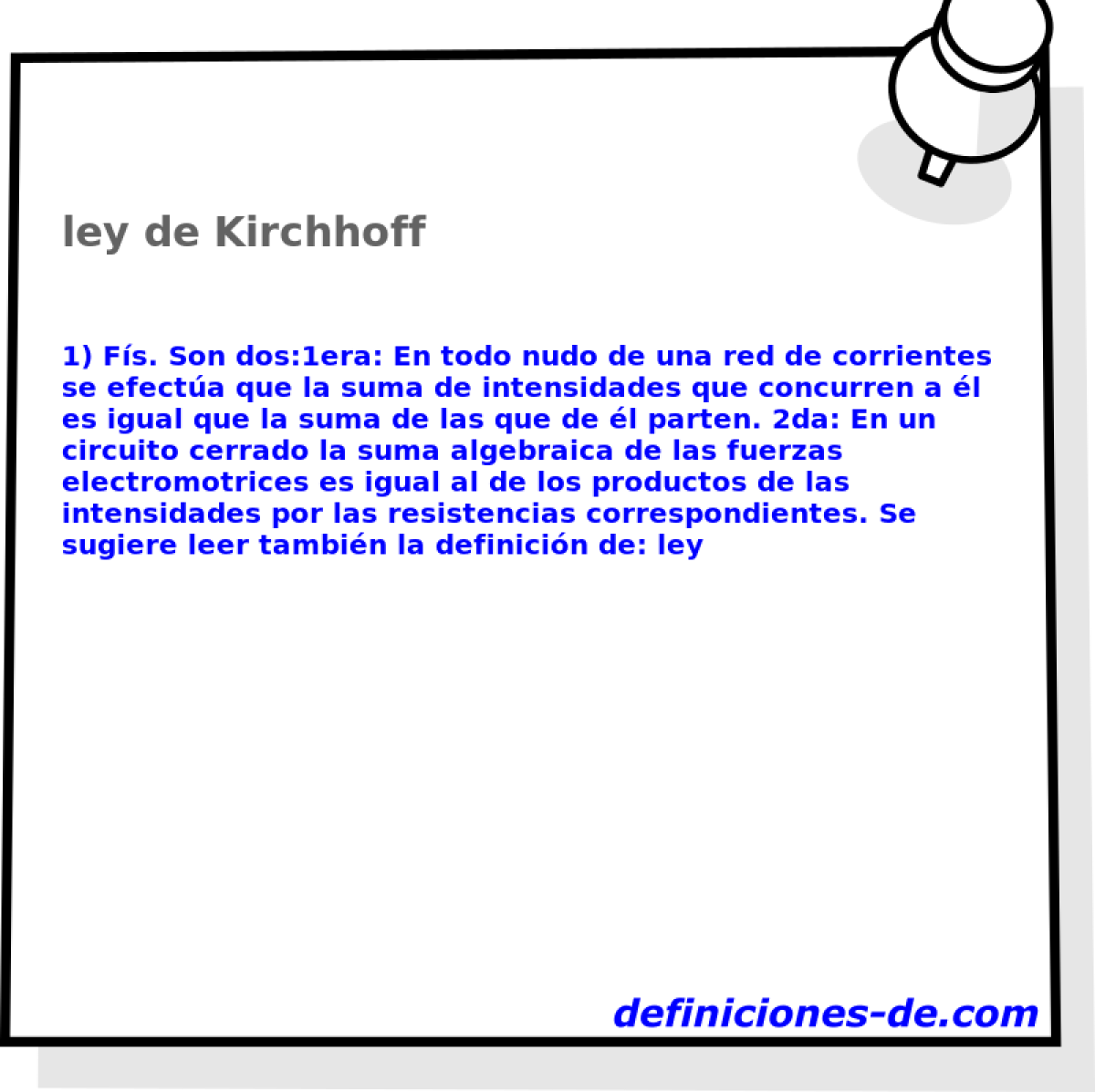 ley de Kirchhoff 