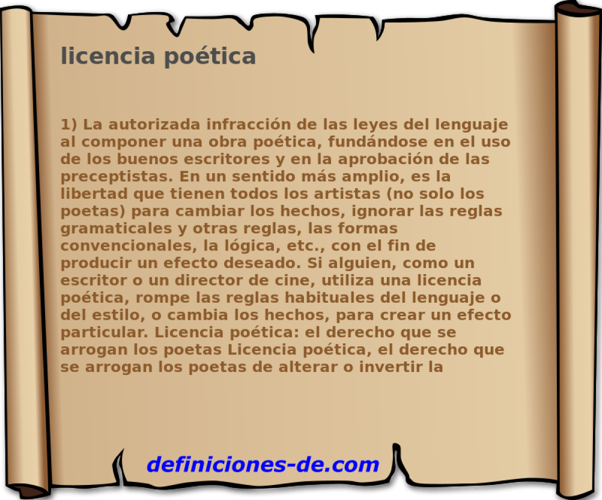 licencia potica 