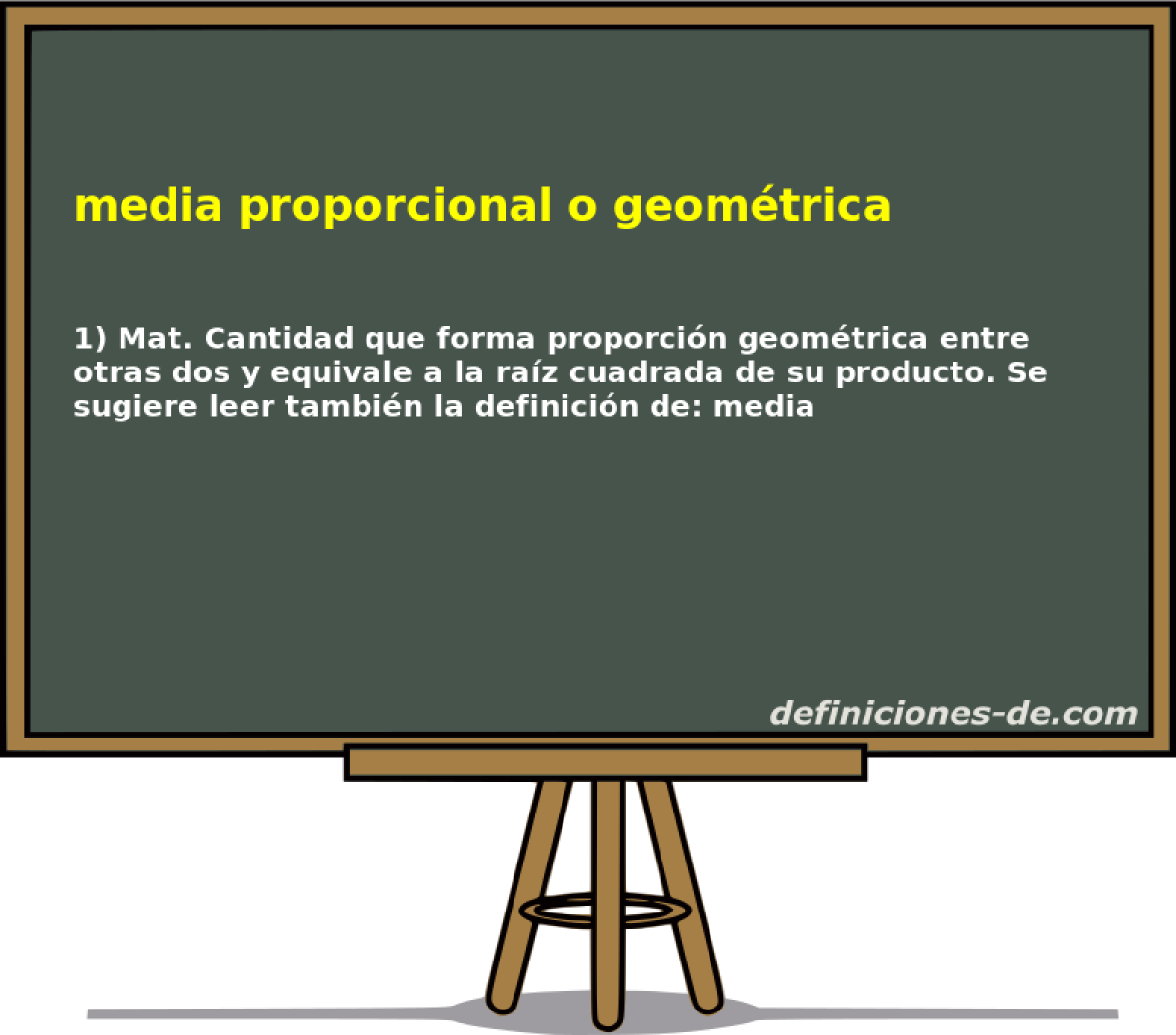 media proporcional o geomtrica 
