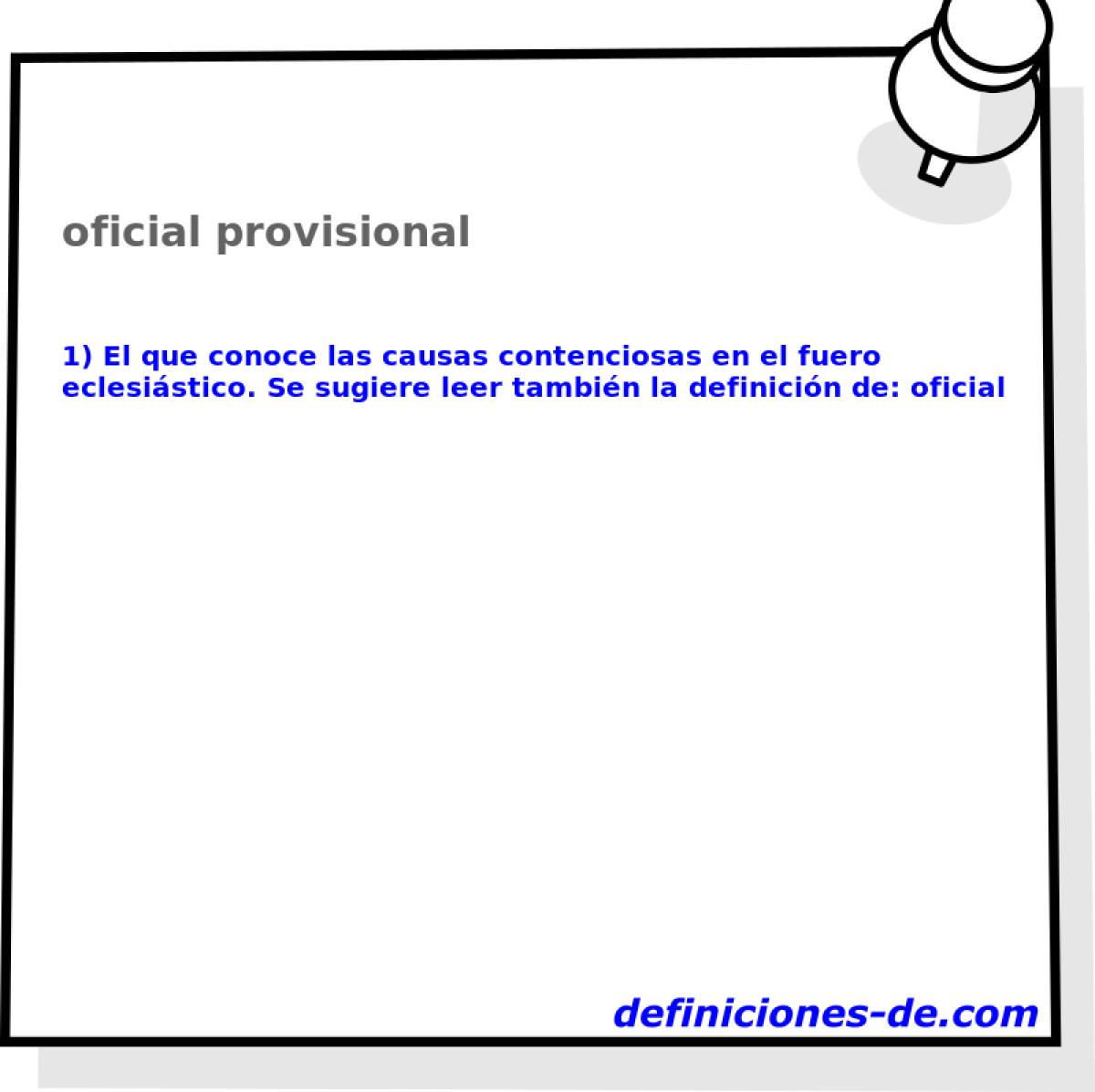 oficial provisional 