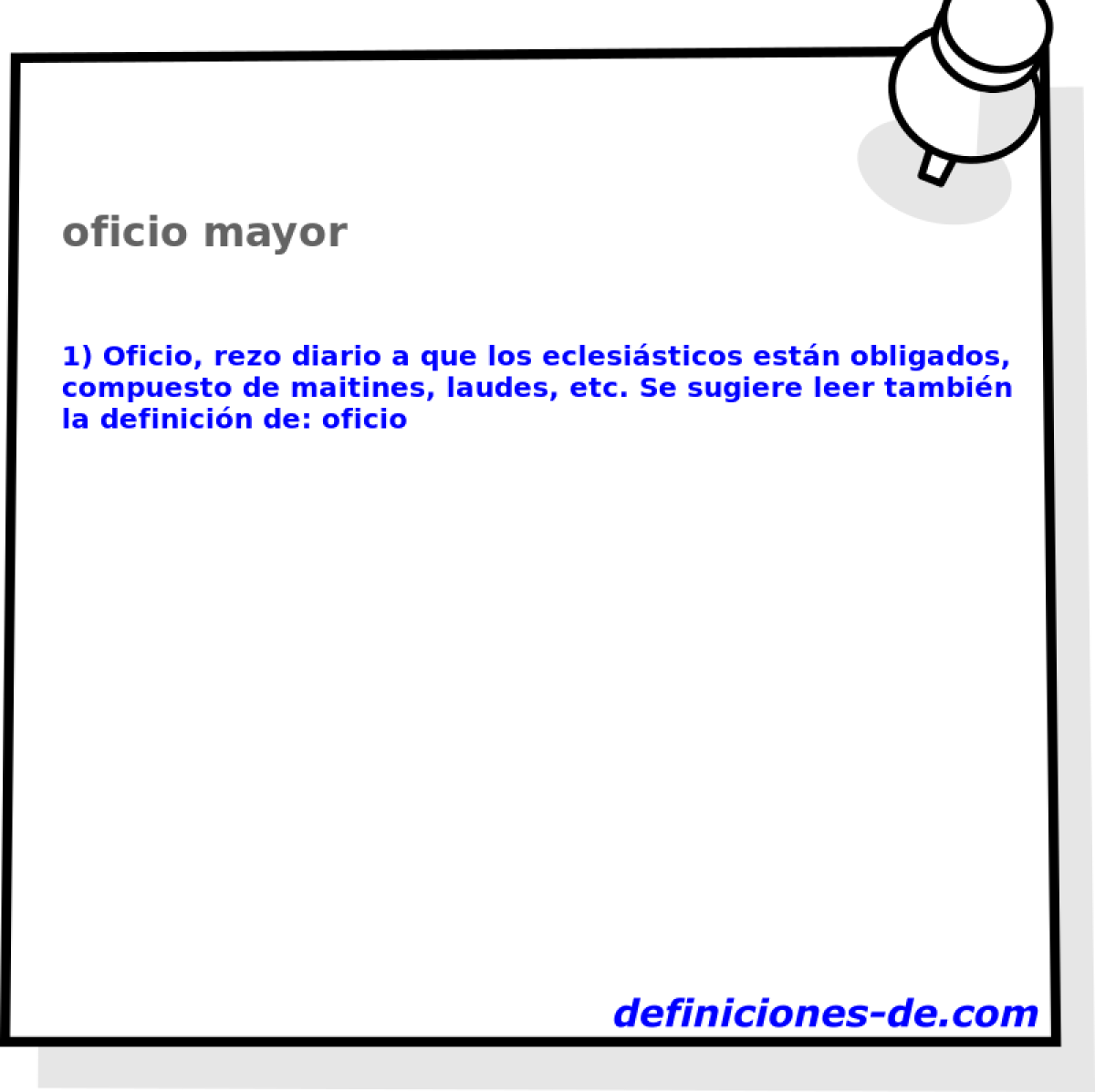 oficio mayor 
