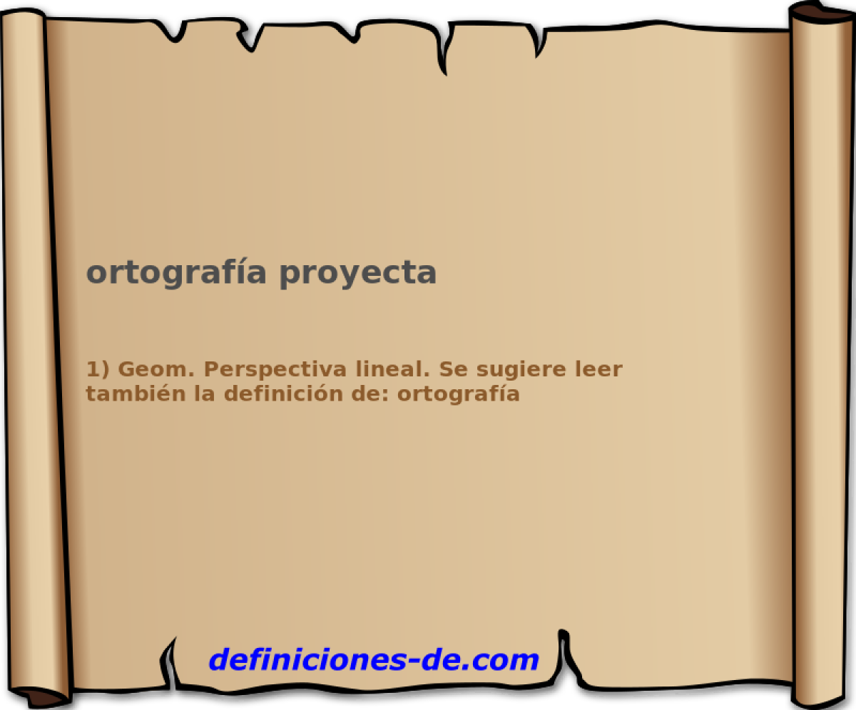 ortografa proyecta 