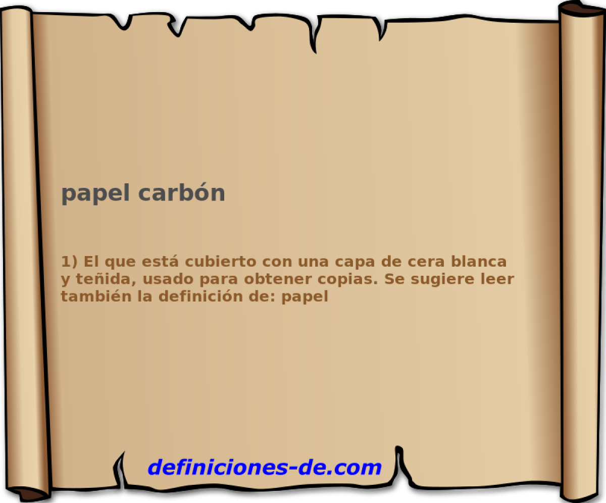 papel carbn 