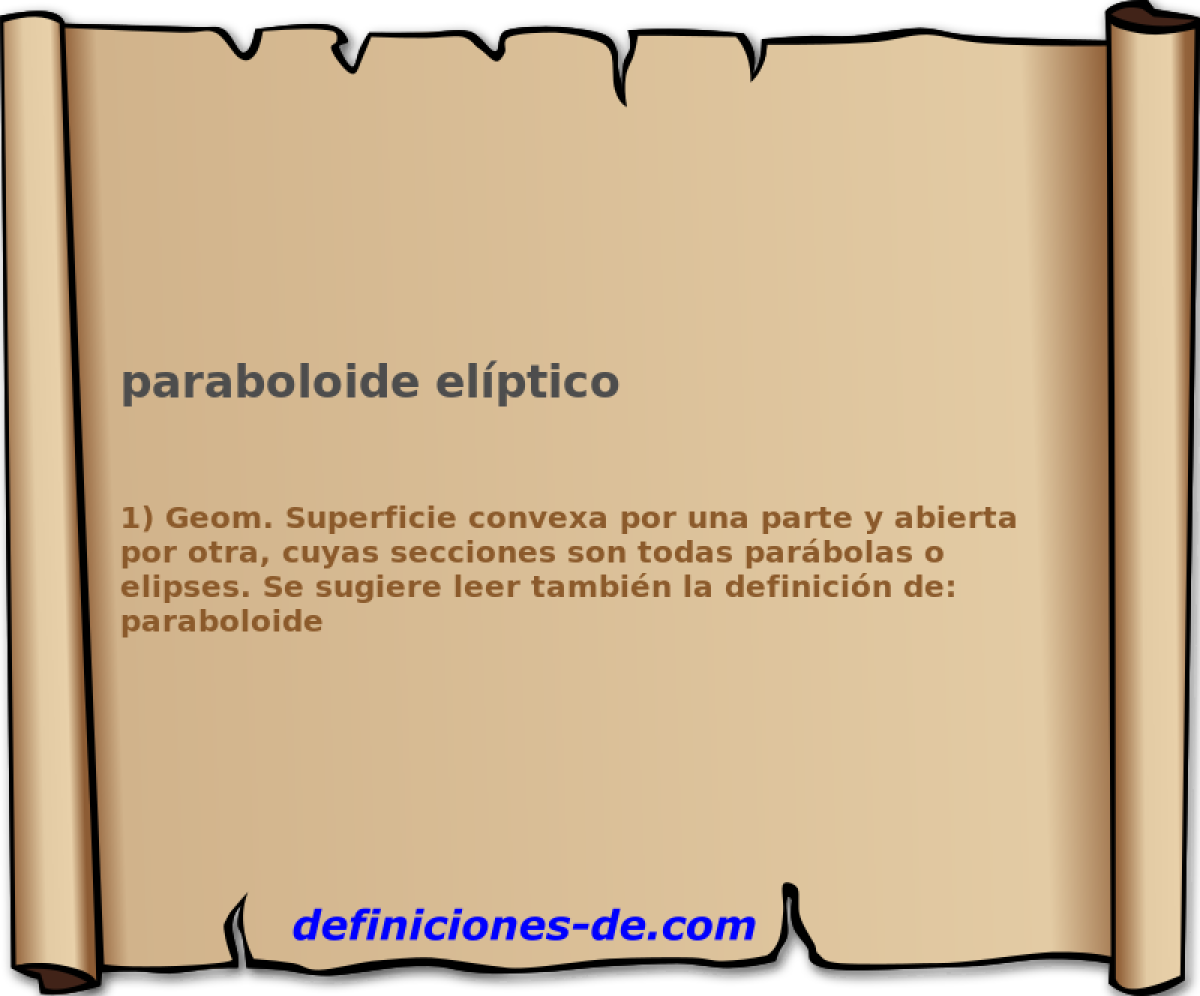 paraboloide elptico 