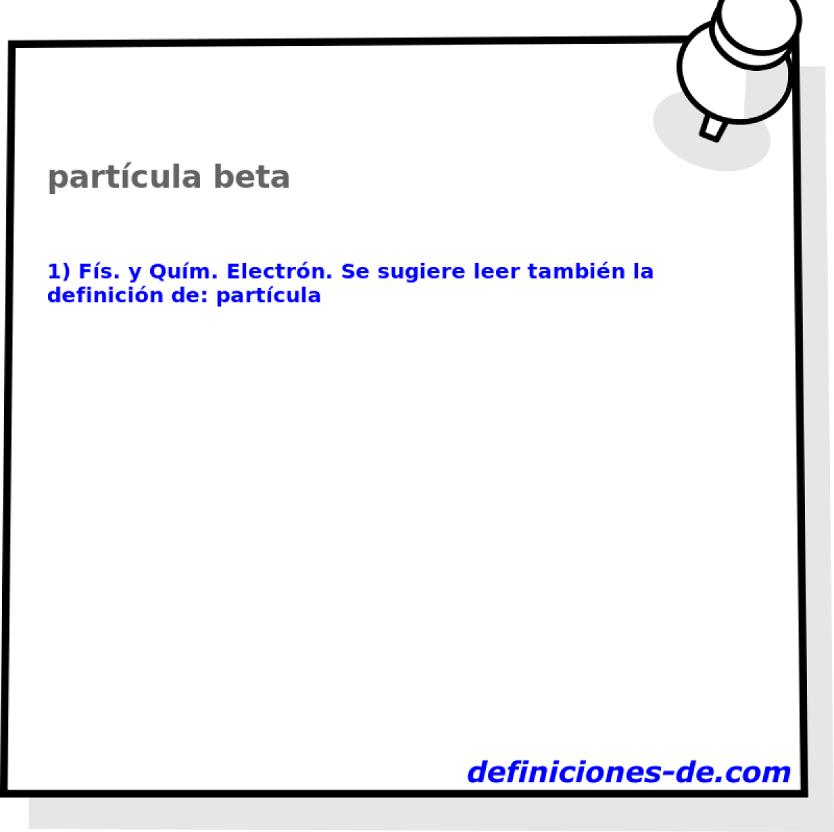 partcula beta 