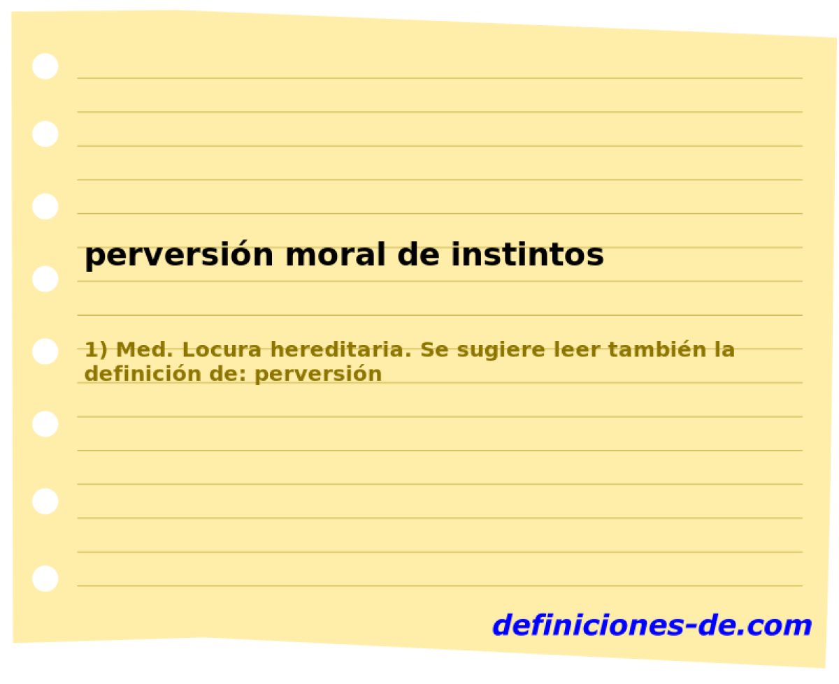 perversin moral de instintos 
