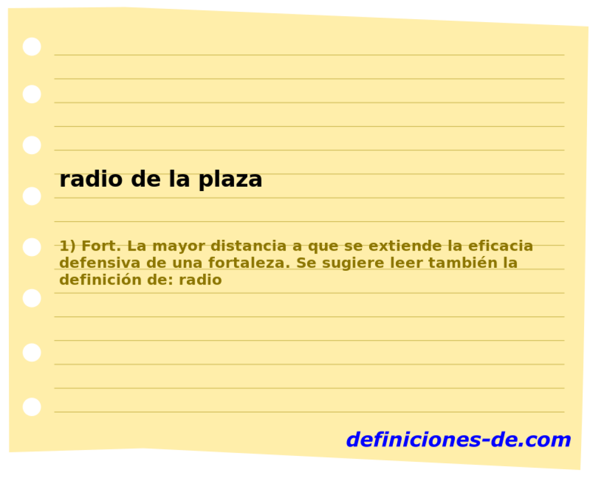radio de la plaza 