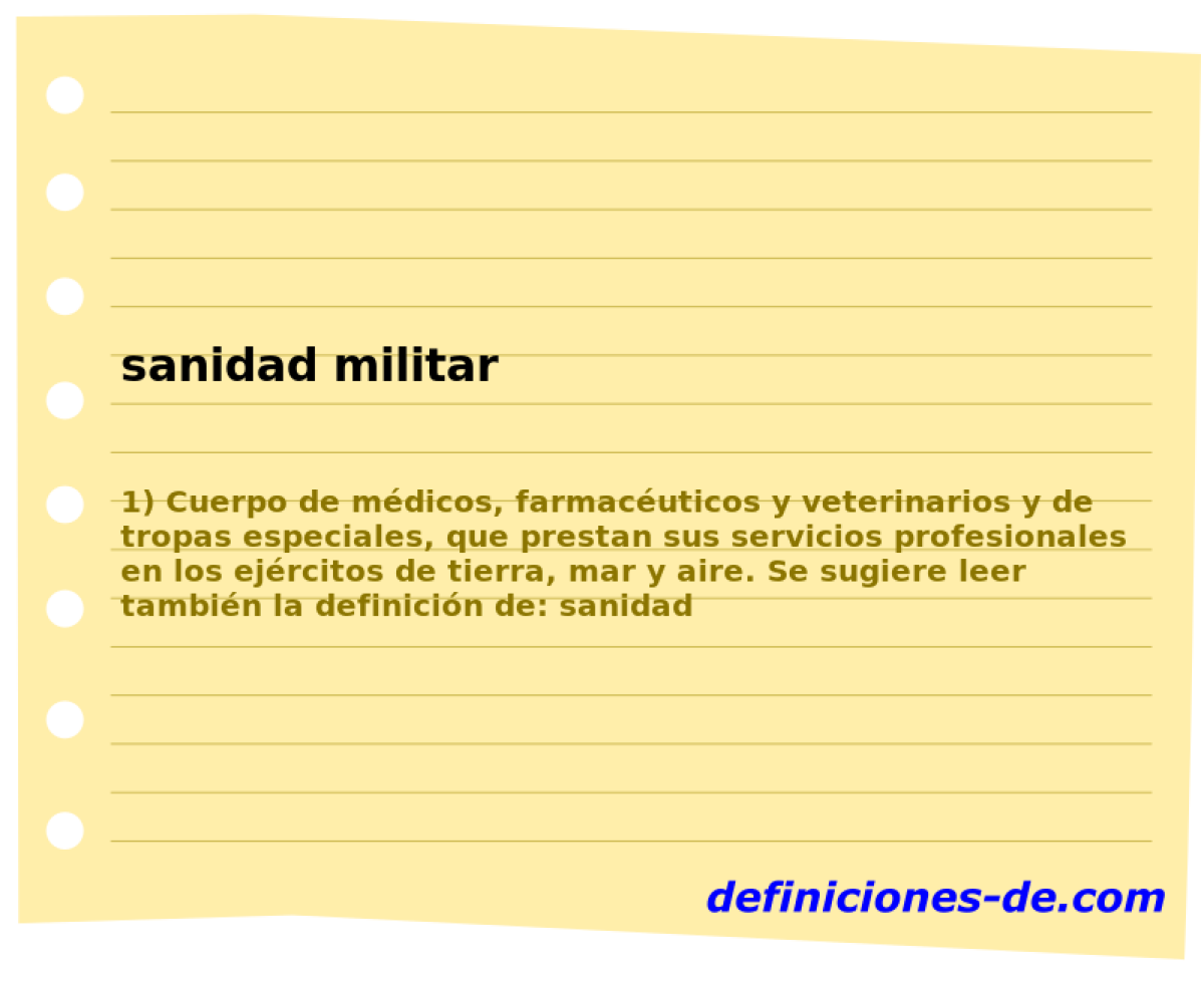 sanidad militar 