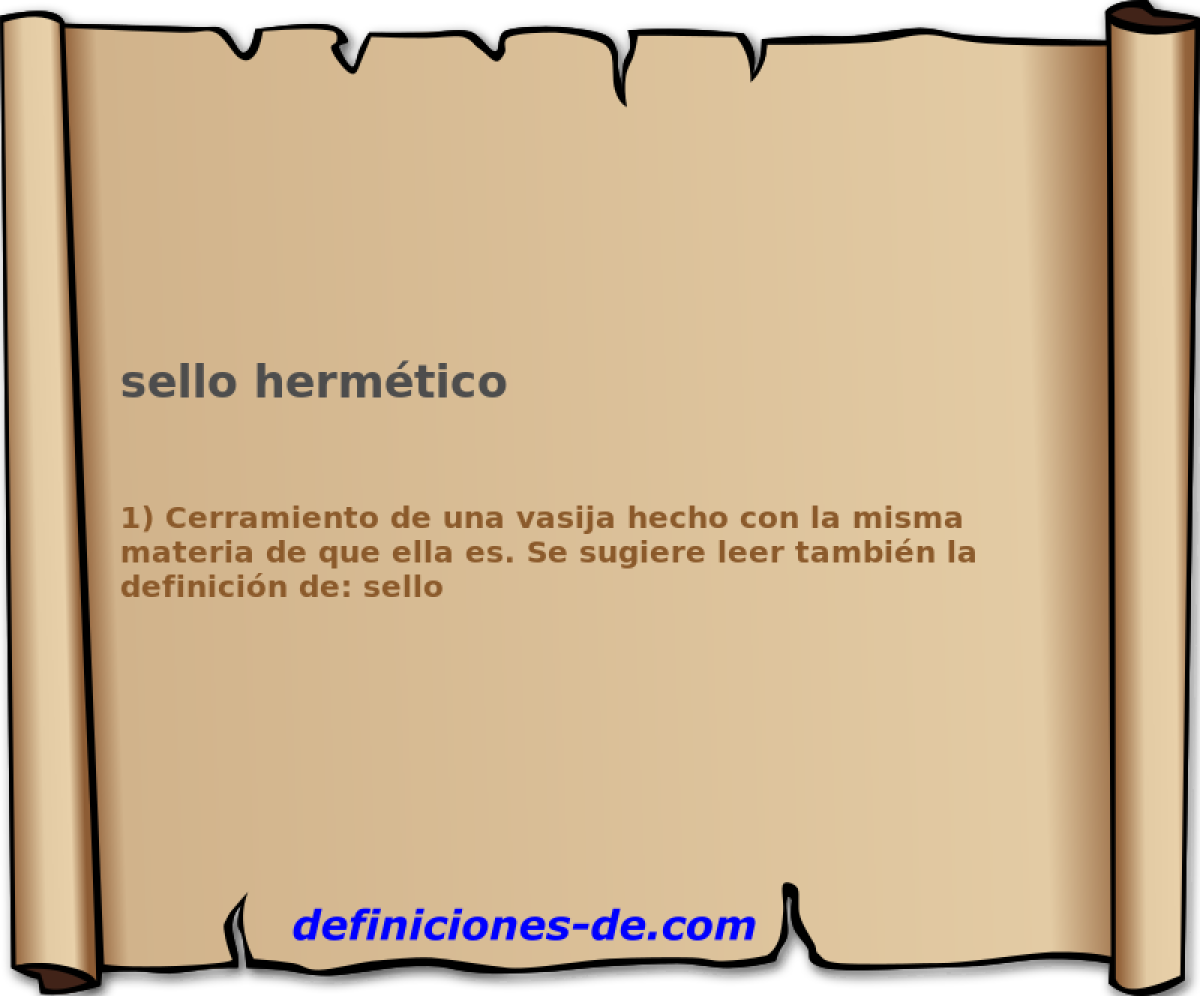 sello hermtico 