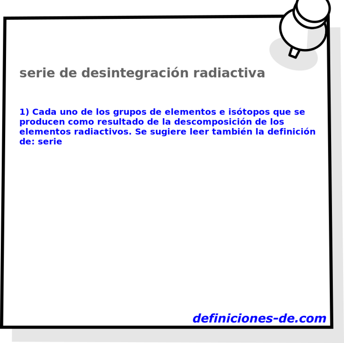 serie de desintegracin radiactiva 
