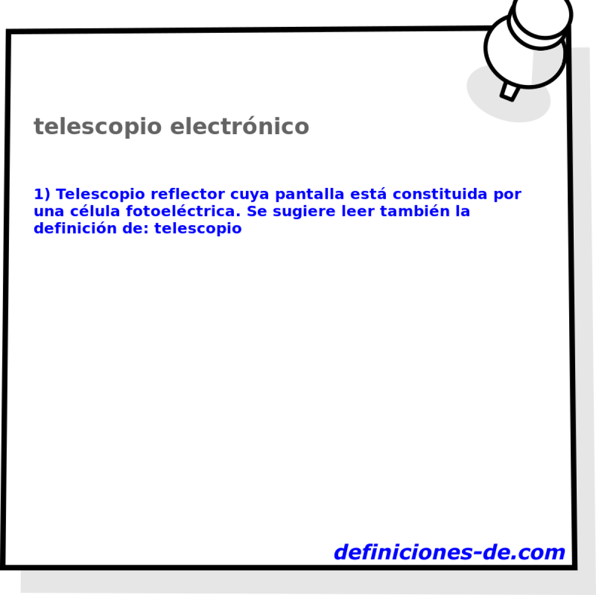 telescopio electrnico 