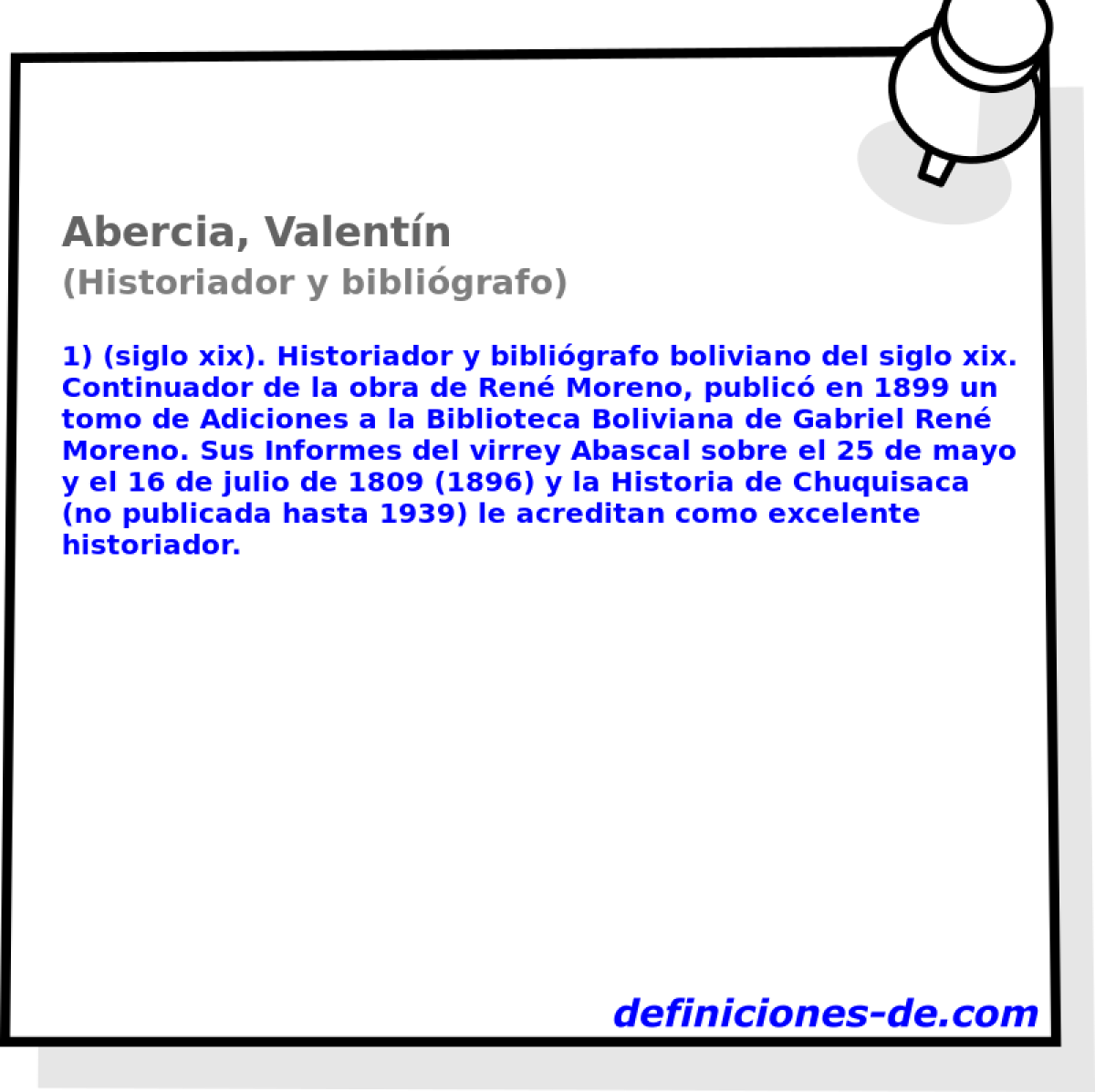 Abercia, Valentn (Historiador y bibligrafo)