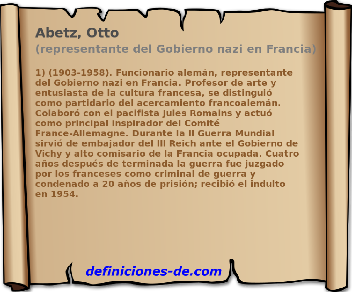 Abetz, Otto (representante del Gobierno nazi en Francia)