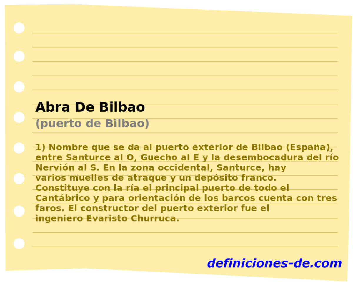 Abra De Bilbao (puerto de Bilbao)