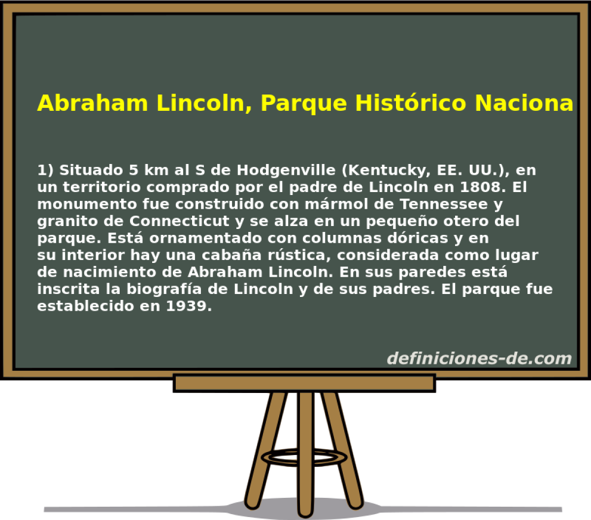 Abraham Lincoln, Parque Histrico Nacional 