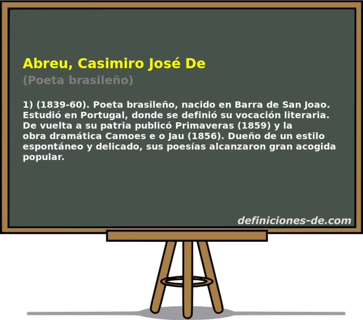 Abreu, Casimiro Jos De (Poeta brasileo)