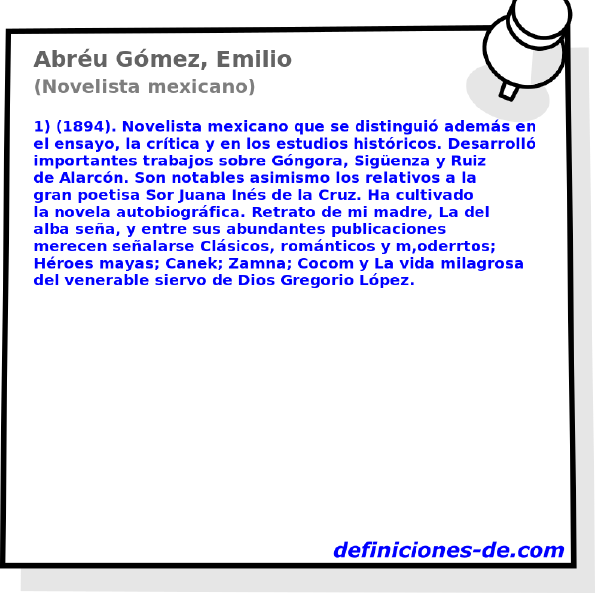 Abru Gmez, Emilio (Novelista mexicano)