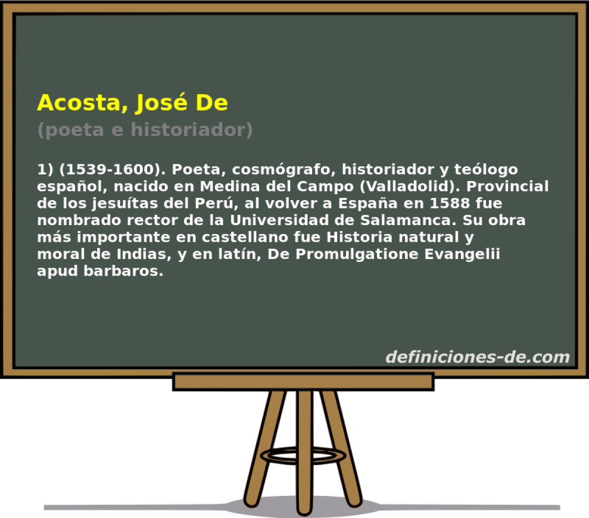 Acosta, Jos De (poeta e historiador)