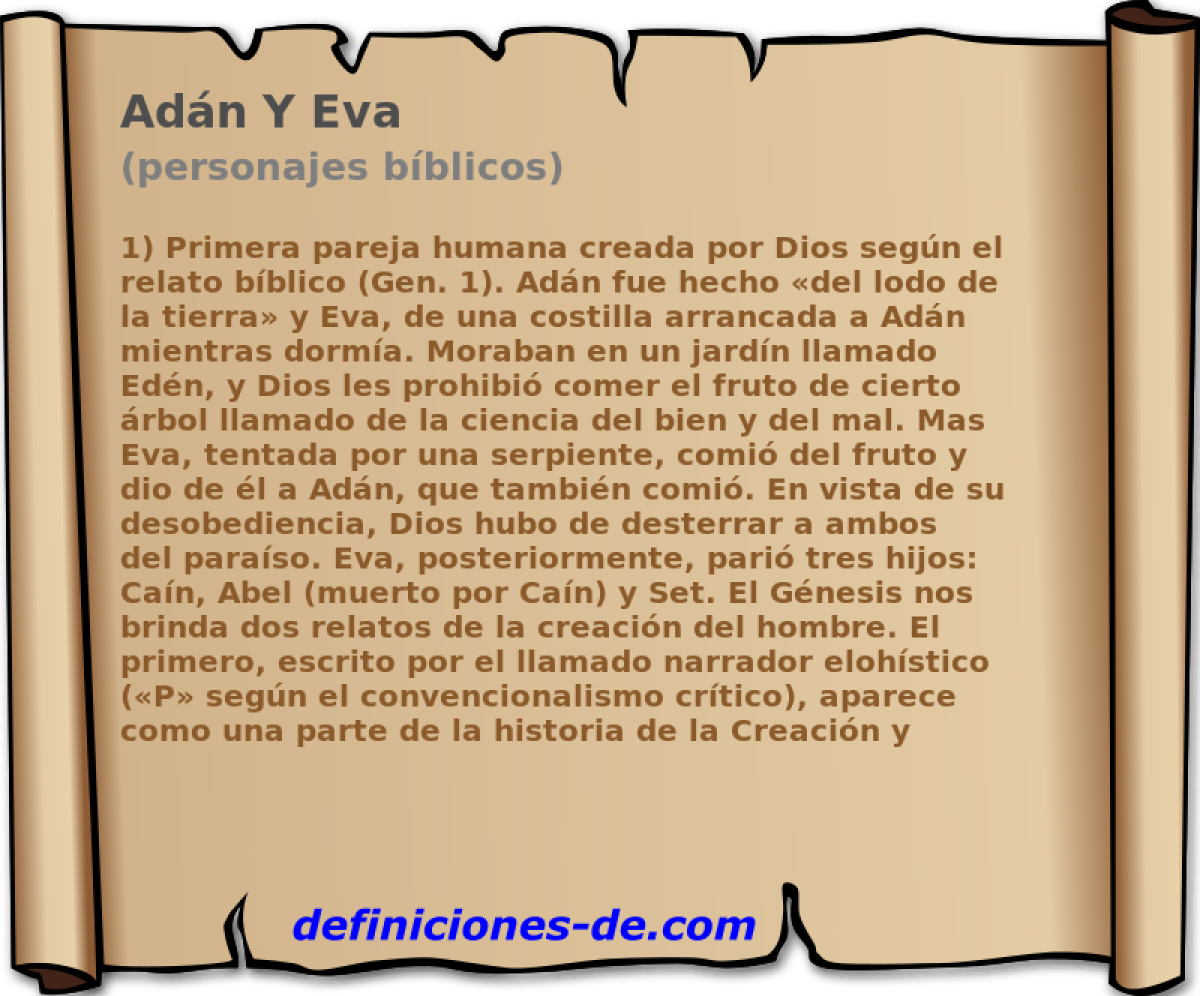 Adn Y Eva (personajes bblicos)